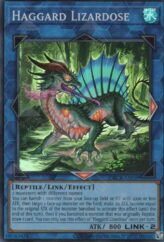 This is an image for the product Haggard Lizardose that has a rarity of Super Rare in the Deck-Build Pack: Crossover Breakers with a card code of DBCB-AE058 that is available on the TEKKX Product website.
