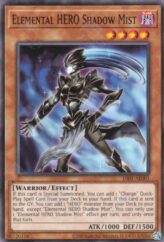 This is an image for the product Elemental HERO Shadow Mist that has a rarity of Common in the Duel-Ignition Deck: HERO with a card code of DI01-AE003 that is available on the TEKKX Product website.