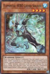 This is an image for the product Elemental HERO Liquid Soldier that has a rarity of Common in the Duel-Ignition Deck: HERO with a card code of DI01-AE006 that is available on the TEKKX Product website.