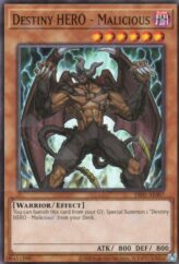 This is an image for the product Destiny HERO - Malicious that has a rarity of Common in the Duel-Ignition Deck: HERO with a card code of DI01-AE007 that is available on the TEKKX Product website.