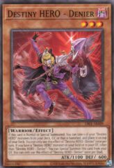 This is an image for the product Destiny HERO - Denier that has a rarity of Common in the Duel-Ignition Deck: HERO with a card code of DI01-AE009 that is available on the TEKKX Product website.