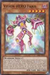 This is an image for the product Vision HERO Faris that has a rarity of Common in the Duel-Ignition Deck: HERO with a card code of DI01-AE011 that is available on the TEKKX Product website.