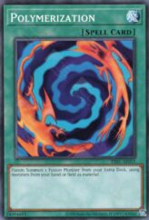 This is an image for the product Polymerization that has a rarity of Common in the Duel-Ignition Deck: HERO with a card code of DI01-AE015 that is available on the TEKKX Product website.