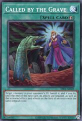 This is an image for the product Called by the Grave that has a rarity of Common in the Duel-Ignition Deck: HERO with a card code of DI01-AE023 that is available on the TEKKX Product website.