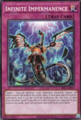 This is an image for the product Infinite Impermanence that has a rarity of Common in the Duel-Ignition Deck: HERO with a card code of DI01-AE026 that is available on the TEKKX Product website.