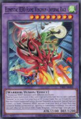 This is an image for the product Elemental HERO Flame Wingman - Infernal Rage that has a rarity of Common in the Duel-Ignition Deck: HERO with a card code of DI01-AE030 that is available on the TEKKX Product website.