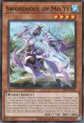 This is an image for the product Swordsoul of Mo Ye that has a rarity of Common in the Duel-Ignition Deck: Swordsoul with a card code of DI02-AE001 that is available on the TEKKX Product website.