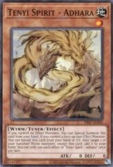 This is an image for the product Tenyi Spirit - Adhara that has a rarity of Common in the Duel-Ignition Deck: Swordsoul with a card code of DI02-AE005 that is available on the TEKKX Product website.