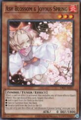 This is an image for the product Ash Blossom & Joyous Spring that has a rarity of Common in the Duel-Ignition Deck: Swordsoul with a card code of DI02-AE011 that is available on the TEKKX Product website.