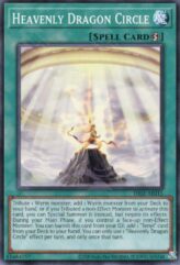 This is an image for the product Heavenly Dragon Circle that has a rarity of Common in the Duel-Ignition Deck: Swordsoul with a card code of DI02-AE015 that is available on the TEKKX Product website.