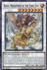 This is an image for the product Baxia, Brightness of the Yang Zing that has a rarity of Common in the Duel-Ignition Deck: Swordsoul with a card code of DI02-AE026 that is available on the TEKKX Product website.