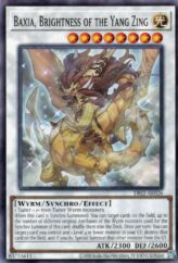 This is an image for the product Baxia, Brightness of the Yang Zing that has a rarity of Common in the Duel-Ignition Deck: Swordsoul with a card code of DI02-AE026 that is available on the TEKKX Product website.