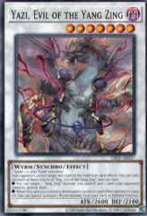 This is an image for the product Yazi, Evil of the Yang Zing that has a rarity of Common in the Duel-Ignition Deck: Swordsoul with a card code of DI02-AE027 that is available on the TEKKX Product website.