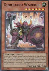 This is an image for the product Dodododo Warrior that has a rarity of Super Rare in the Duelist's Advance with a card code of DUAD-AE004 that is available on the TEKKX Product website.