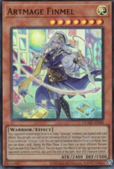 This is an image for the product Artmage Finmel that has a rarity of Super Rare in the Duelist's Advance with a card code of DUAD-AE009 that is available on the TEKKX Product website.