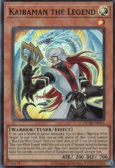 This is an image for the product Kaibaman the Legend that has a rarity of Super Rare in the Duelist's Advance with a card code of DUAD-AE021 that is available on the TEKKX Product website.