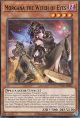 This is an image for the product Morgana the Witch of Eyes that has a rarity of Rare in the Duelist's Advance with a card code of DUAD-AE026 that is available on the TEKKX Product website.