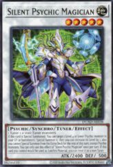 This is an image for the product Silent Psychic Magician that has a rarity of Rare in the Duelist's Advance with a card code of DUAD-AE038 that is available on the TEKKX Product website.