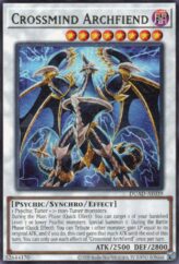 This is an image for the product Crossmind Archfiend that has a rarity of Rare in the Duelist's Advance with a card code of DUAD-AE039 that is available on the TEKKX Product website.