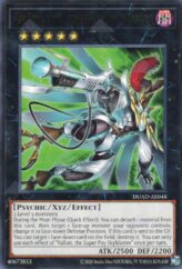 This is an image for the product Vallon, the Super Psy Skyblaster that has a rarity of Rare in the Duelist's Advance with a card code of DUAD-AE048 that is available on the TEKKX Product website.