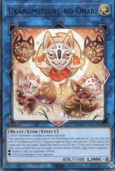 This is an image for the product Ukanomitsune-no-Onari that has a rarity of Rare in the Duelist's Advance with a card code of DUAD-AE051 that is available on the TEKKX Product website.