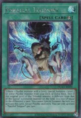 This is an image for the product Parallel Teleport that has a rarity of Secret Rare in the Duelist's Advance with a card code of DUAD-AE059 that is available on the TEKKX Product website.