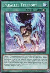 This is an image for the product Parallel Teleport that has a rarity of Common in the Duelist's Advance with a card code of DUAD-AE059 that is available on the TEKKX Product website.