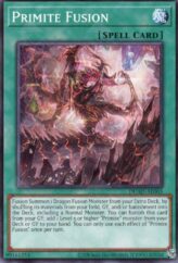 This is an image for the product Primite Fusion that has a rarity of Common in the Duelist's Advance with a card code of DUAD-AE065 that is available on the TEKKX Product website.
