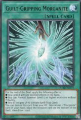 This is an image for the product Guilt-Gripping Morganite that has a rarity of Rare in the Duelist's Advance with a card code of DUAD-AE070 that is available on the TEKKX Product website.
