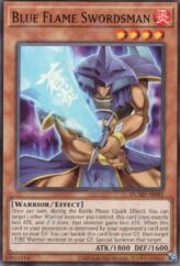 This is an image for the product Blue Flame Swordsman that has a rarity of Common in the Duelist's Advance with a card code of DUAD-AE081 that is available on the TEKKX Product website.