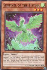 This is an image for the product Sentinel of the Tistina that has a rarity of Common in the Duelist's Advance with a card code of DUAD-AE084 that is available on the TEKKX Product website.
