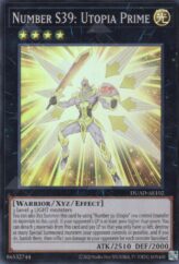This is an image for the product Number S39: Utopia Prime that has a rarity of Super Rare in the Duelist's Advance with a card code of DUAD-AE102 that is available on the TEKKX Product website.