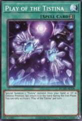 This is an image for the product Play of the Tistina that has a rarity of Common in the Duelist's Advance with a card code of DUAD-AE108 that is available on the TEKKX Product website.