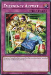 This is an image for the product Emergency Apport that has a rarity of Common in the Duelist's Advance with a card code of DUAD-AE120 that is available on the TEKKX Product website.