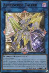 This is an image for the product Accesscode Talker that has a rarity of Ultra Rare in the Essential Selection 01 with a card code of ES01-AE051 that is available on the TEKKX Product website.