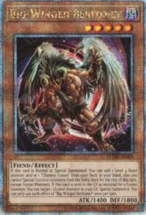 This is an image for the product Big-Winged Berfomet that has a rarity of Quarter Century Secret Rare in the Duelist Nexus with a card code of DUNE-AE004 that is available on the TEKKX Product website.