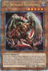 This is an image for the product Big-Winged Berfomet that has a rarity of Quarter Century Secret Rare in the Duelist Nexus with a card code of DUNE-AE004 that is available on the TEKKX Product website.