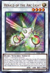 This is an image for the product Herald of the Arc Light that has a rarity of Ultimate Rare in the Rarity Collection Quarter Century Edition with a card code of RC04-AE032 that is available on the TEKKX Product website.