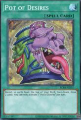 This is an image for the product Pot of Desires that has a rarity of Super Rare in the Rarity Collection Quarter Century Edition with a card code of RC04-AE057 that is available on the TEKKX Product website.