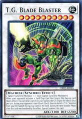 This is an image for the product T.G. Blade Blaster that has a rarity of Super Rare in the Creation Pack 02 with a card code of CR02-AE065 that is available on the TEKKX Product website.