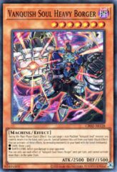 This is an image for the product Vanquish Soul Heavy Borger that has a rarity of Super Rare in the Creation Pack 02 with a card code of CR02-AE128 that is available on the TEKKX Product website.