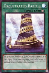 This is an image for the product Orcustrated Babel that has a rarity of Super Rare in the Creation Pack 02 with a card code of CR02-AE183 that is available on the TEKKX Product website.