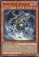 This is an image for the product Dark Hole Dragon that has a rarity of Ultra Rare in the Age of Overlord with a card code of AGOV-AE020 that is available on the TEKKX Product website.