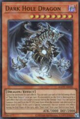 This is an image for the product Dark Hole Dragon that has a rarity of Ultra Rare in the Age of Overlord with a card code of AGOV-AE020 that is available on the TEKKX Product website.