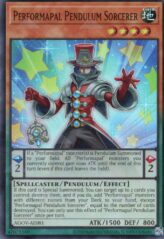 This is an image for the product Performapal Pendulum Sorcerer that has a rarity of Super Rare in the Age of Overlord with a card code of AGOV-AE081 that is available on the TEKKX Product website.
