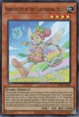 This is an image for the product Vernusylph of the Flourishing Hills that has a rarity of Ultra Rare in the Creation Pack 05 with a card code of CR05-AE164 that is available on the TEKKX Product website.
