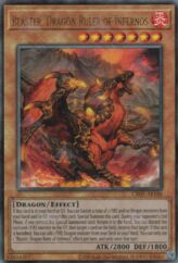This is an image for the product Blaster, Dragon Ruler of Infernos that has a rarity of Ultimate Rare in the Creation Pack 05 with a card code of CR05-AE188 that is available on the TEKKX Product website.