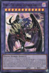 This is an image for the product Yubel - The Loving Defender Forever that has a rarity of Ultra Rare in the Phantom Nightmare with a card code of PHNI-AE038 that is available on the TEKKX Product website.