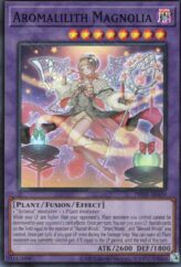 This is an image for the product Aromalilith Magnolia that has a rarity of Super Rare in the Phantom Nightmare with a card code of PHNI-AE039 that is available on the TEKKX Product website.