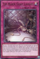 This is an image for the product The Black Goat Laughs that has a rarity of Rare in the Phantom Nightmare with a card code of PHNI-AE078 that is available on the TEKKX Product website.